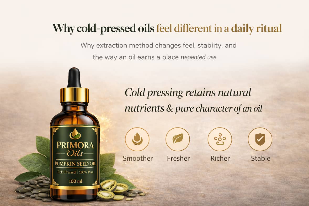 Why cold-pressed oils feel different in a daily ritual